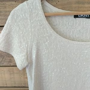 DKNY sweater with sparkles! S